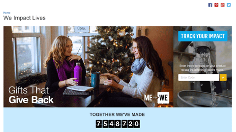 Walgreens.com 'We Impact Lives' Landing Page